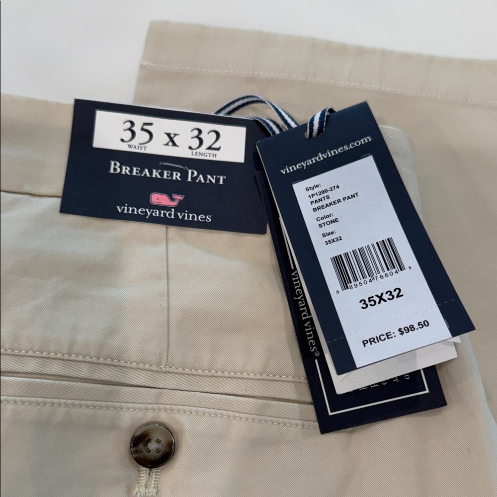 Vineyard Vines Cream Breaker Pants